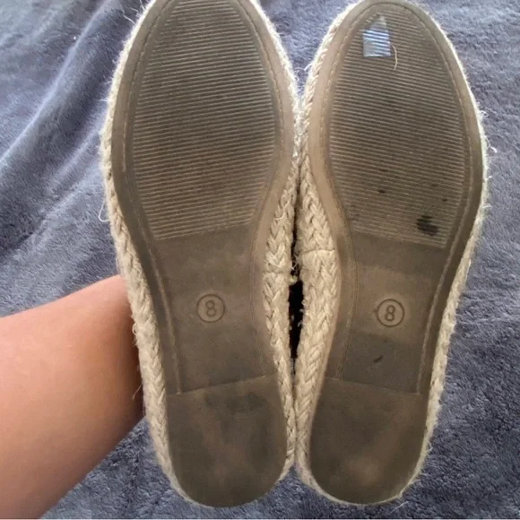 Espadrille Flats Size 8 - Picture 3 of 3